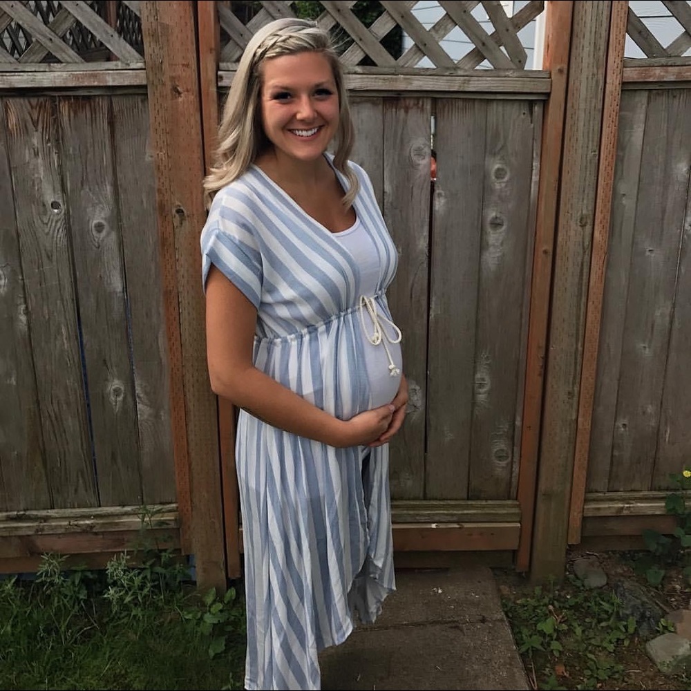 Pink Blush Maternity Kimono